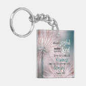 Psalm 100:1-2 Maak een vrolijk geluid voor de Heer Sleutelhanger (Voorkant Links)