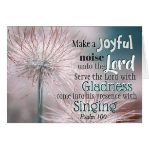 Psalm 100:1 Maak een vrolijk geluid tegen de Lord 