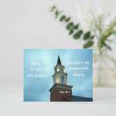 Psalm 100:2 Serve the Lord met gladheid... Briefkaart (Staand voorkant)