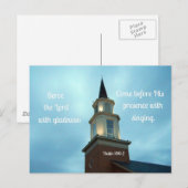 Psalm 100:2 Serve the Lord met gladheid... Briefkaart (Voorkant / Achterkant)