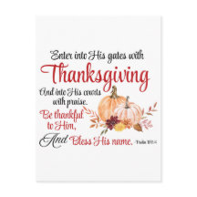 Psalm 100:4 gaat met Thanksgiving zijn poorten bin