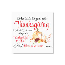 Psalm 100:4 gaat met Thanksgiving zijn poorten bin