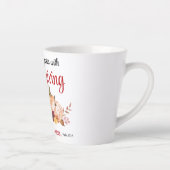 Psalm 100:4 gaat met Thanksgiving zijn poorten bin Latte Mok (Rechts)