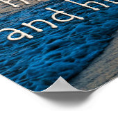 Psalm 100:5 Sunset afbeelding Poster (Hoek)