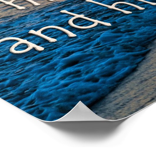 Psalm 100:5 Sunset afbeelding Poster (Hoek)