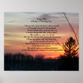 Psalm 100 A Thanksgiving Poster (Voorkant)
