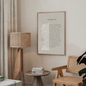 Psalm 100 Christelijke Herfst Muurprint Poster