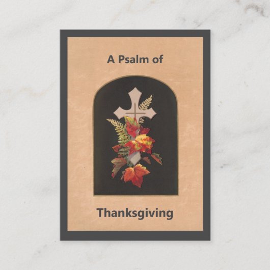 Psalm 100 Thanksgiving Prayer Card Plaatskaartje (Voorkant)