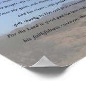 Psalm 100, waanzinnig voor vreugde poster (Hoek)