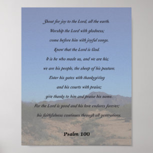 Psalm 100, waanzinnig voor vreugde poster