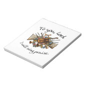 Psalm 101:1 - muziekillustratie notitieblok (Linkerzijde)