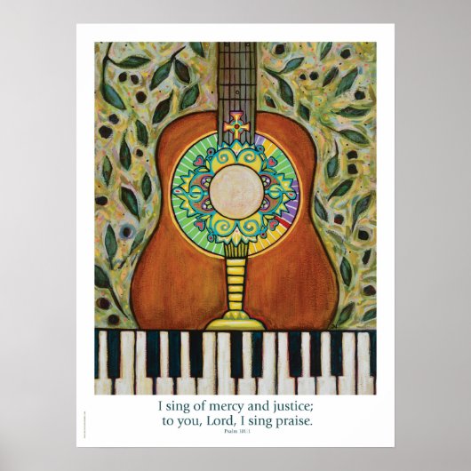 Psalm 101, Eucharistisch poster en Muziek (Voorkant)