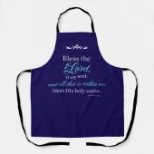 Psalm 103:1 Bible Verse Custom Christian Apron  Schort (Voorkant)