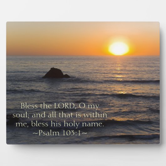 psalm 103:1 fotoplaat (Voorkant)