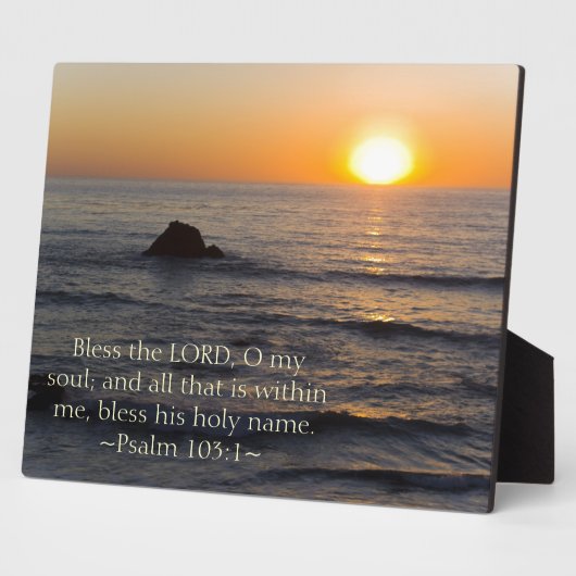 psalm 103:1 fotoplaat (Zijkant)
