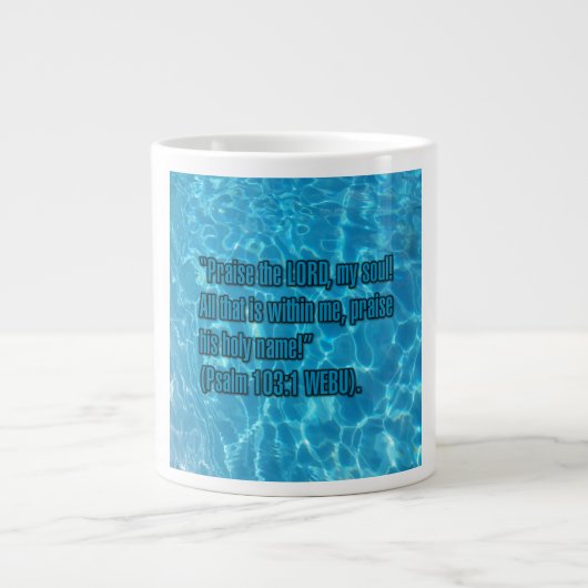Psalm 103:1 WEBU Mug Grote Koffiekop (Voorkant)