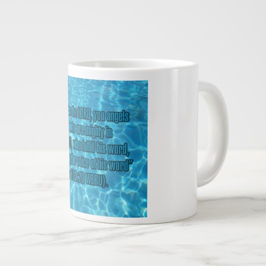 Psalm 103:20 WEBU Mug Grote Koffiekop (Voorkant rechts)