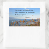 Psalm 103:2 Laat al dat ik de Heer wil prijzen... Rechthoekige Sticker (Tas)