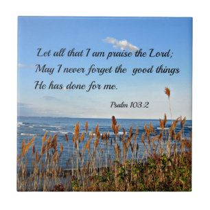 Psalm 103:2 Laat al dat ik de Heer wil prijzen... Tegeltje