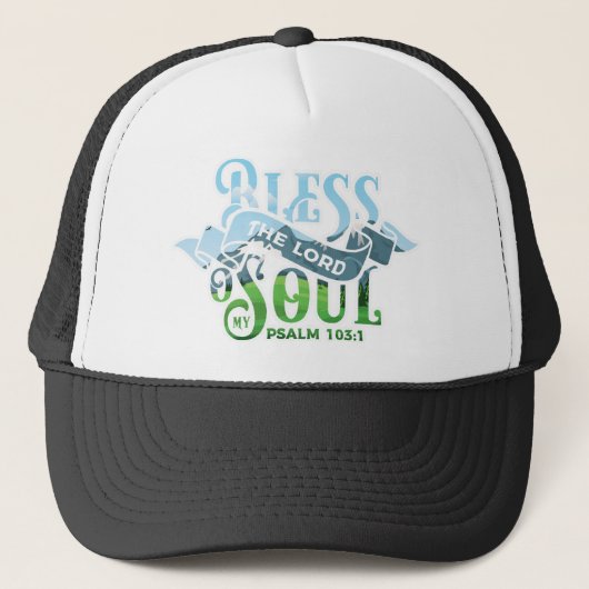 Psalm 103 Christelijk ontwerp Trucker Pet (Voorkant)