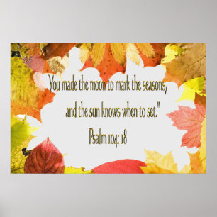 Psalm 104 Christelijk Poster- of printkleppen Poster