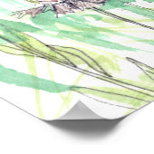 Psalm 105 Scripture Pink Flowers Christian Art Poster (Hoek)