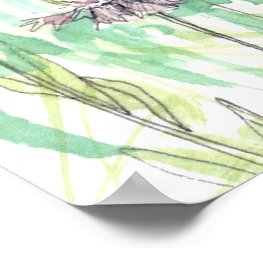 Psalm 105 Scripture Pink Flowers Christian Art Poster (Hoek)