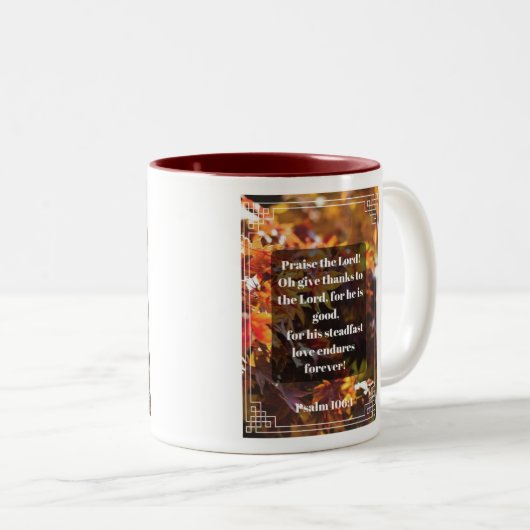 Psalm 106:1 Mok (Voorkant rechts)