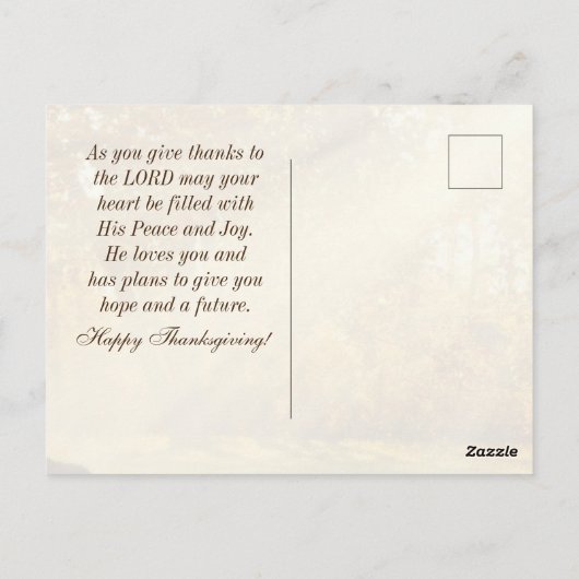 Psalm 107:1 Dank aan de HEER Dankdag Briefkaart (Achterkant)