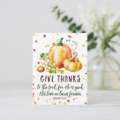 Psalm 107:1, Dankkaart Briefkaart (Staand voorkant)