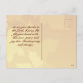 Psalm 107:1 Geef Bedankt aan de Heer, Thanksgiving Feestdagenkaart (Achterkant)