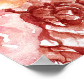 Psalm 107:1 Geef Bedankt aan de Here Floral Herfst Poster (Hoek)