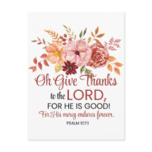 Psalm 107:1 O, dank de Heer Herfstbloemen