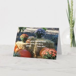 Psalm 107:1 Oh geef bedankt aan de Heer...