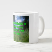 Psalm 107:1 WEBU Mug Grote Koffiekop (Voorkant rechts)