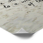 Psalm 107:29 Hij heeft het storm gedistilleerd... Poster (Hoek)