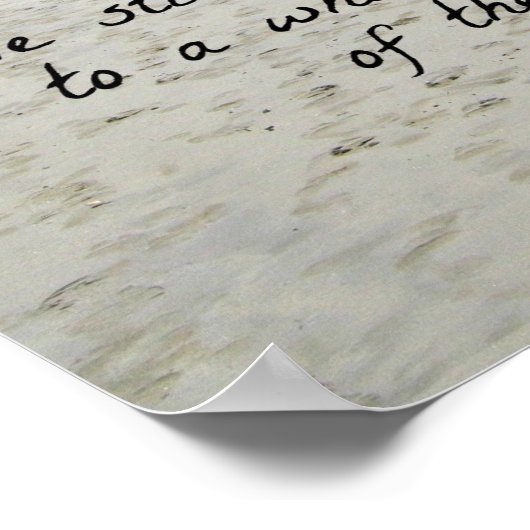 Psalm 107:29 Hij heeft het storm gedistilleerd... Poster (Hoek)