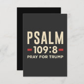 Psalm 109:8 Bid voor de inauguratie van Trump Bedankkaart (Voorkant / Achterkant)