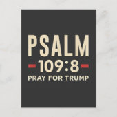 Psalm 109:8 Bid voor de inauguratie van Trump Briefkaart (Voorkant)