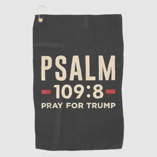 Psalm 109:8 Bid voor de inauguratie van Trump Golfhanddoek