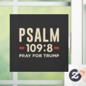Psalm 109:8 Bid voor de inauguratie van Trump Raamsticker (Huis)