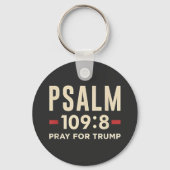 Psalm 109:8 Bid voor de inauguratie van Trump Sleutelhanger (Voorkant)