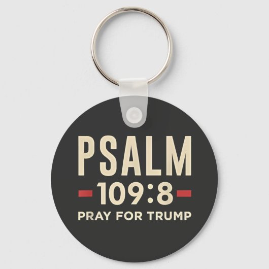 Psalm 109:8 Bid voor de inauguratie van Trump Sleutelhanger (Voorkant)