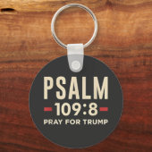 Psalm 109:8 Bid voor de inauguratie van Trump Sleutelhanger (Voorkant)