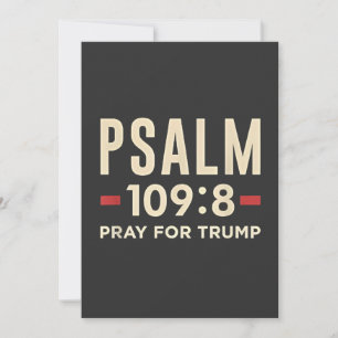 Psalm 109:8 Bid voor Trump Religie inauguratie Kaart