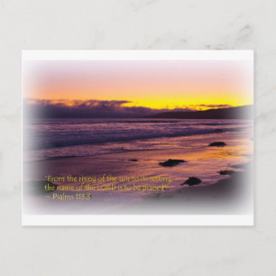 Psalm 113:3 briefkaart