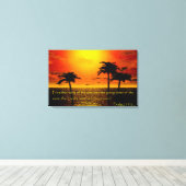 Psalm 113:3 canvas afdruk (Insitu (Houten vloer))