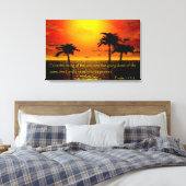 Psalm 113:3 canvas afdruk (Insitu (Slaapkamer))