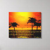 Psalm 113:3 canvas afdruk (Voorkant)