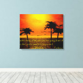 Psalm 113:3 canvas afdruk (Insitu (Houten vloer))